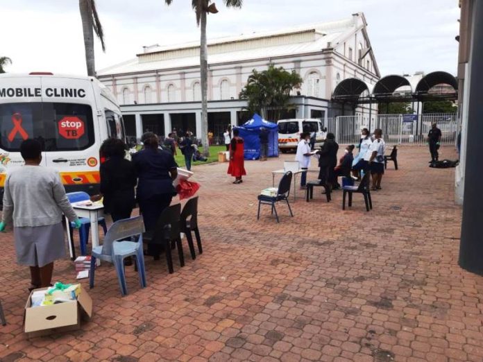 Durban ICC - screening centre for homeless response