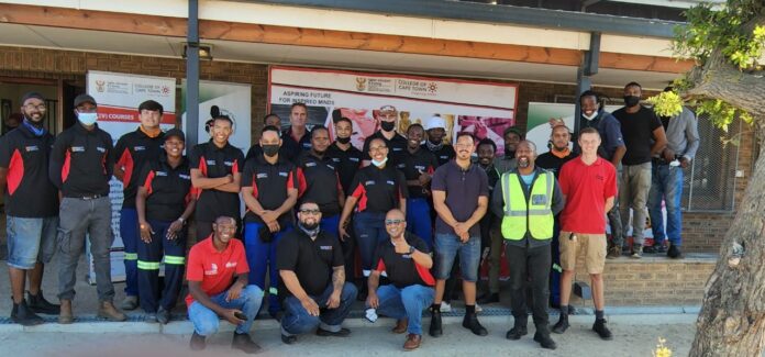 College Plumbing students with industry partners who are part of the World Plumbing day initiative