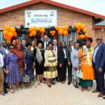 Standing in fron of the Thuthuzela Care Centre