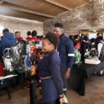 Students explore the Engineering instruments with the assistance of facilitators_