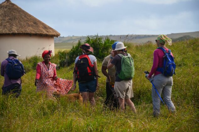 Hikers support local tourism operations in the Pondoland MPA region. Credit: Judy Mann