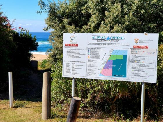 Effective signage is critical in MPA management. Credit: Judy Mann