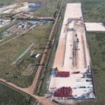 Factory footprint after earthworks completion